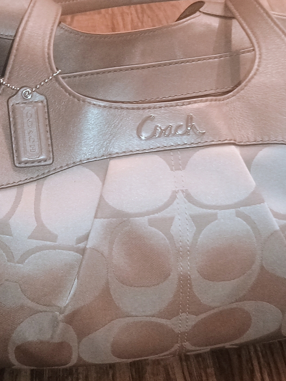 Coach Women's Signature Tote Bag in Beige